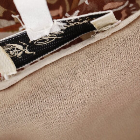 Vintage Blumarine Skirt Womens EU 40 Silk Floral Ruffle Flare Made in Italy - Picture 8 of 10